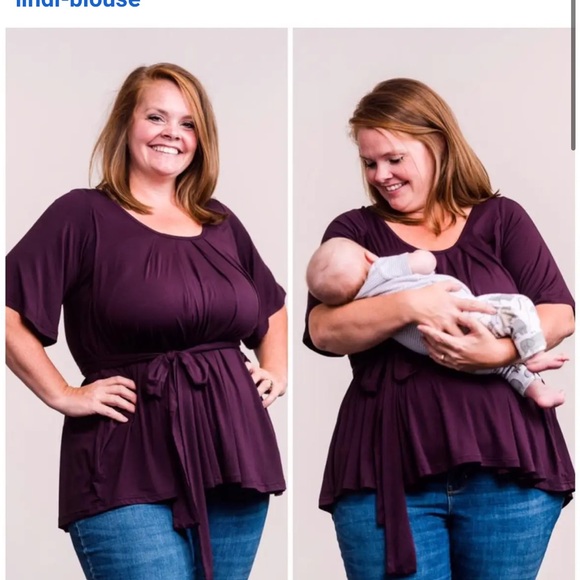 Latched Mama Lindi Blouse, Light Pink, Petite 00-6, NWT - Picture 4 of 4